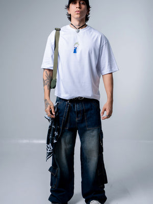 Camiseta boxy fit CHILL — streetwear hecho en Colombia