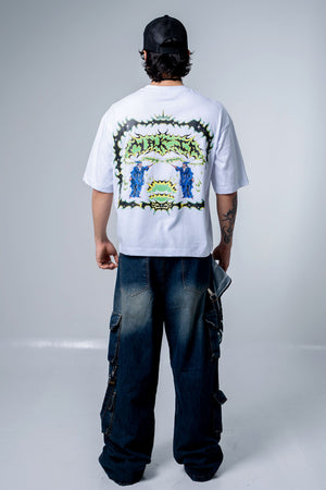 Camiseta boxy fit CHILL — streetwear hecho en Colombia