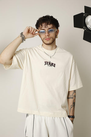 Camiseta boxy fit CHILL — streetwear hecho en Colombia