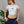 Top off shoulder Chill Wings CHILL azul rayado cropped — tejido acanalado con manga asimétrica y corazón alado gótico en serigrafía, top femenino streetwear hecho en Colombia