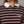 Polo cropped retro CHILL café rayado — algodón poliéster con cuello polo blanco contrastante y logo Chill en serigrafía dorada, top femenino streetwear hecho en Colombia