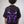 Polo tejido CHILL boxy fit negro con calavera flameada morada — streetwear gótico hecho en Colombia