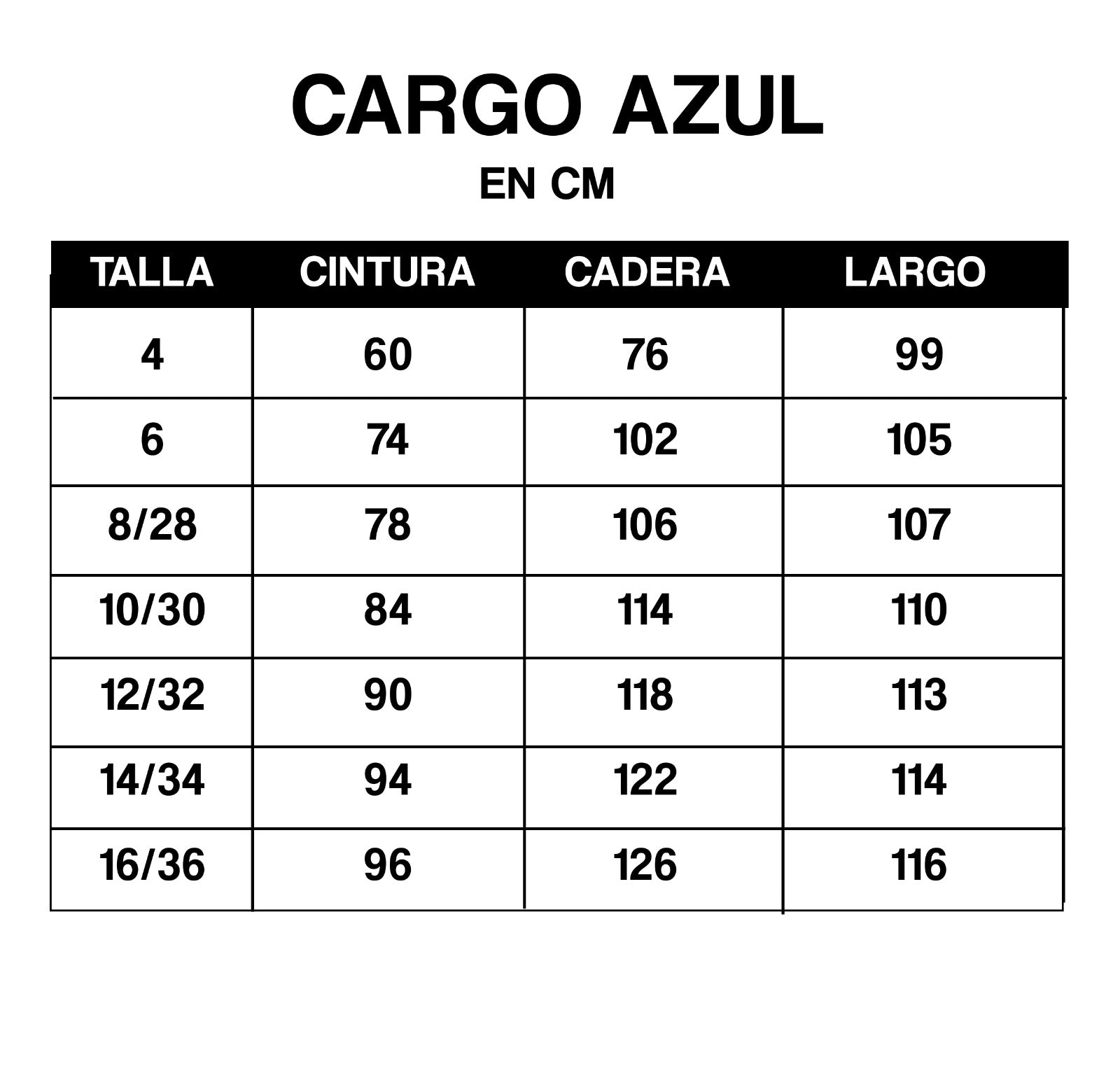 Cargo Jean Azul