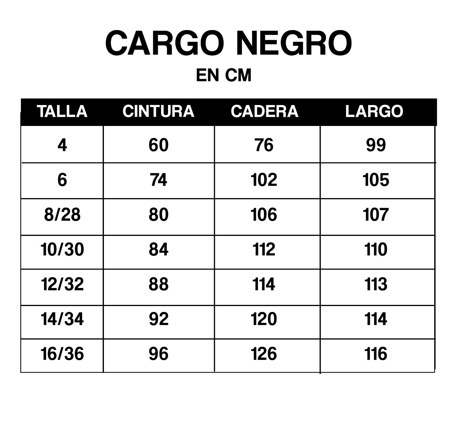 Cargo Jean Negro
