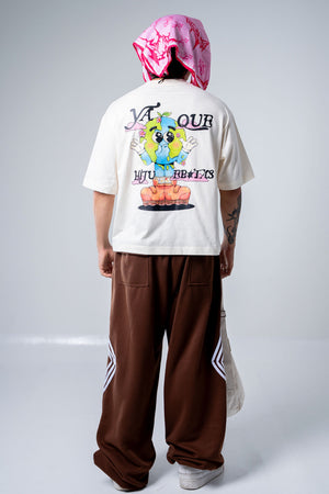 Camiseta boxy fit CHILL — streetwear hecho en Colombia